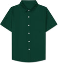 Mens & Boys Cotton Short Sleeve Casual Button Down Shirts, 12 Months - Men 2XL