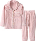 Kids' Clothing Set, Coral Fleece Clothing, Button Down Winter Warm Long Sleeve Clothing, Boys Girls 3-12 Years