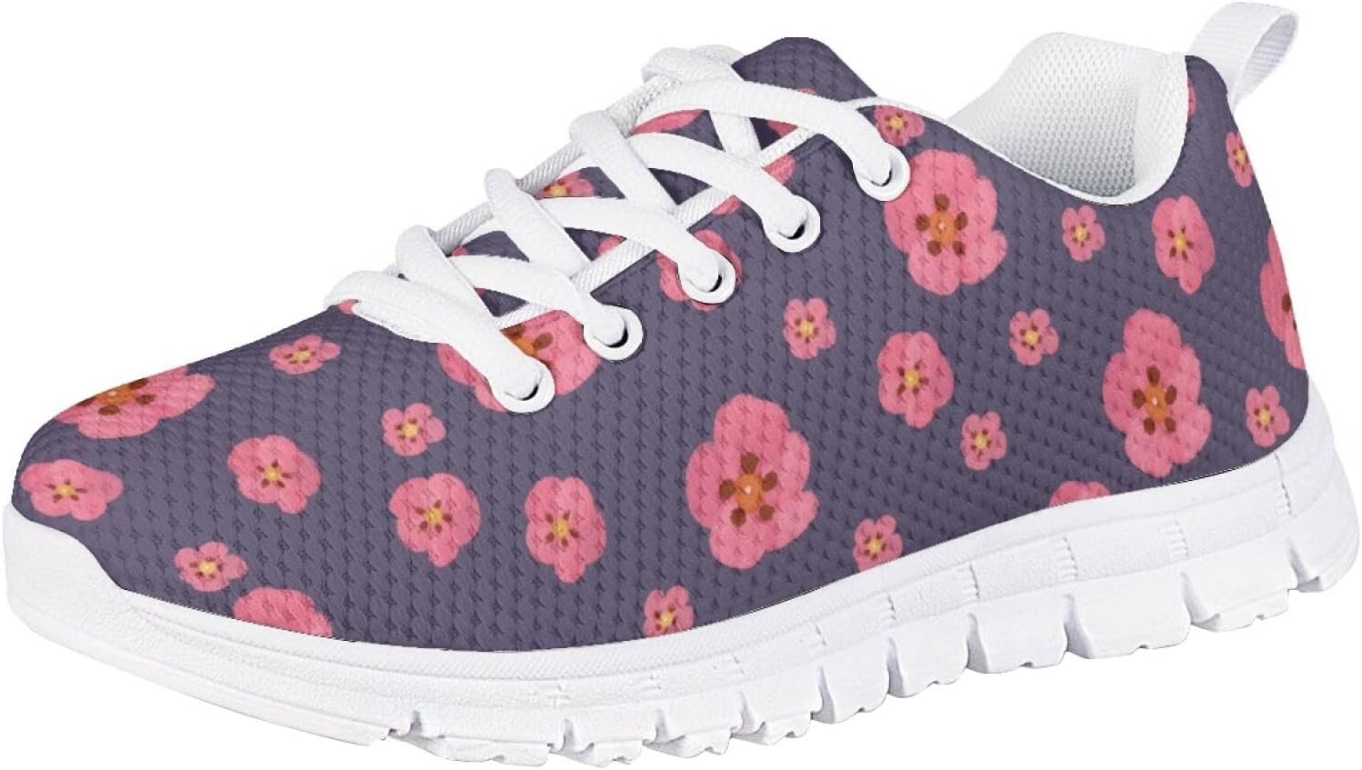 Running Shoes for Girls Safe Walking Lace Up Outdoor Fitness Stitch Sneakers Stitch Sneakers Cute Graphic Footwear