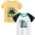 Boys' 4-Pack Excavator Short Sleeve Crewneck T-Shirts Top Tee Size 2-7 Years Toddler Boys' Value Pack Cotton T-Shirt