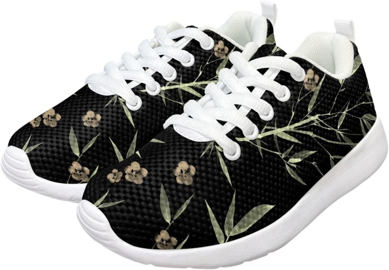 Girls' Sneakers Lace-Up Sneakers for Kids Girls Funny Running Shoes Kids Stitch Fitness Daily Footwear