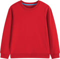 Kids Crewneck Sweatshirt Toddler Long Sleeve Tops Medium Weight Fall Pullovers for Boys and Girls 2-14 Years