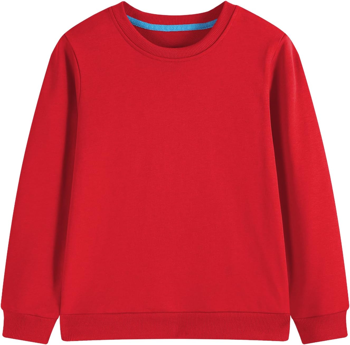 Kids Crewneck Sweatshirt Toddler Long Sleeve Tops Medium Weight Fall Pullovers for Boys and Girls 2-14 Years
