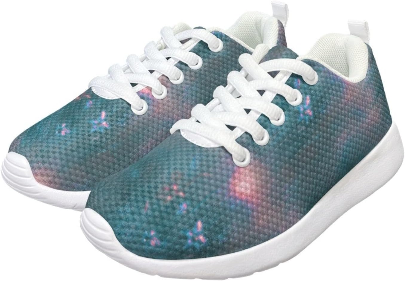 Girls' Sneakers Lace-Up Sneakers for Kids Girls Funny Running Shoes Kids Stitch Fitness Daily Footwear