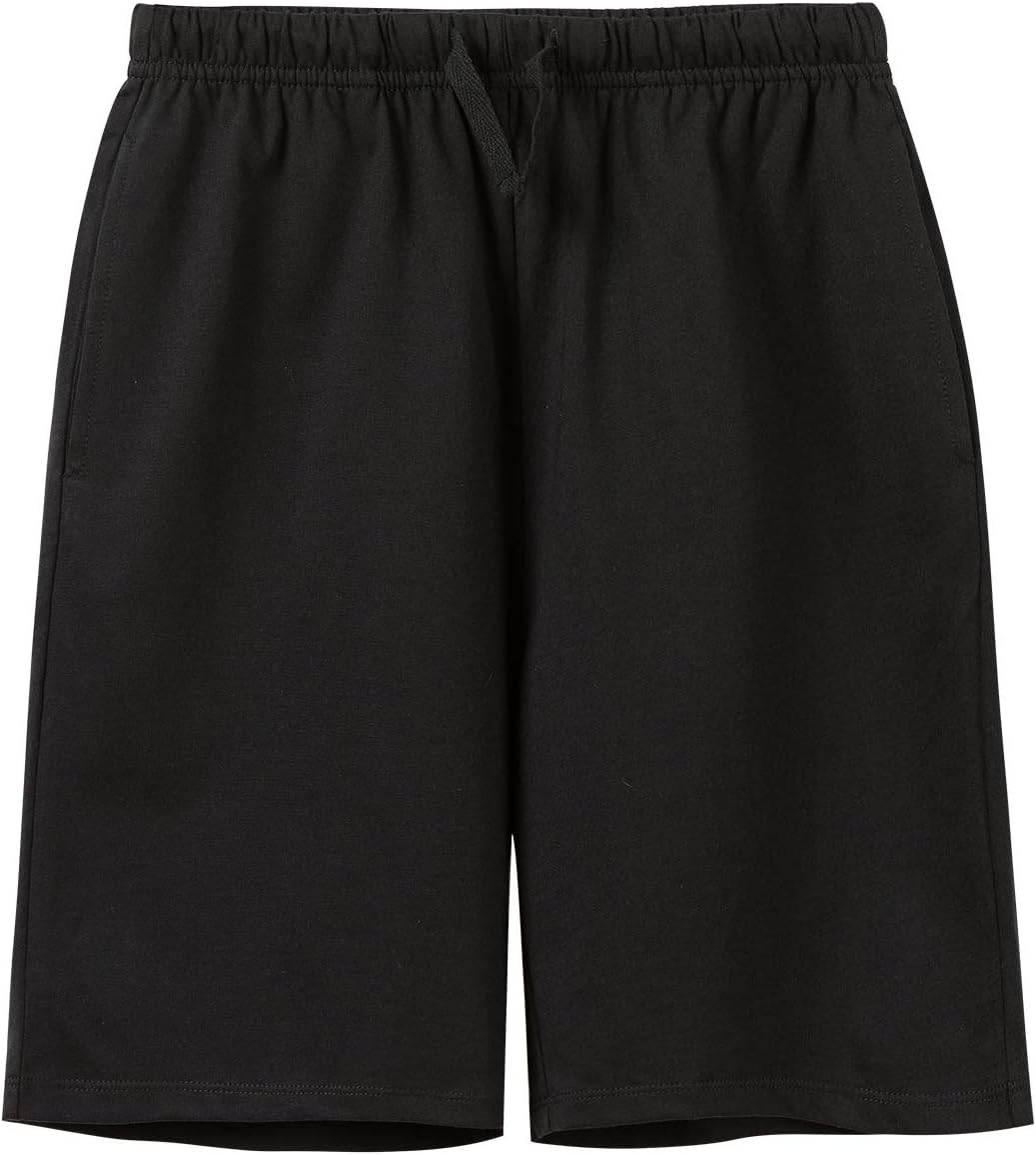 Unisex Kids 2-Pack 100% Cotton Shorts for Boys and Girls (Age 3-12 Years)