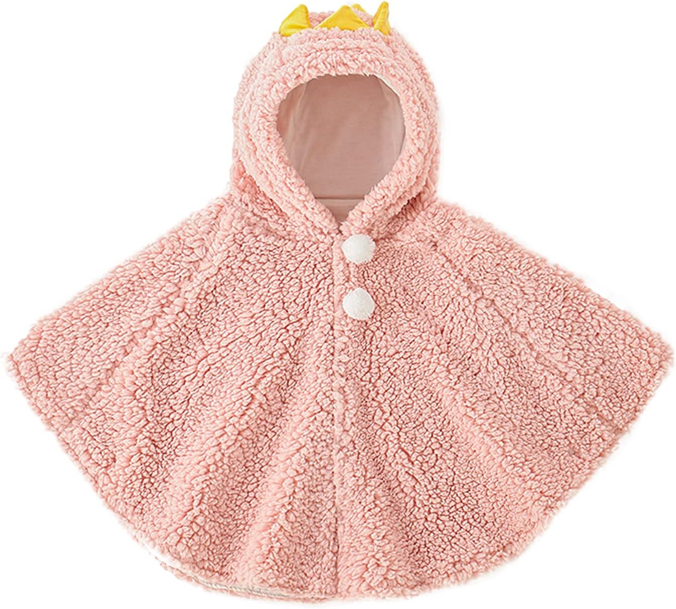 Winter Kids Clothes Baby Warm Hooded Cape Cute Car Seat Fleece Cloak Snowsuit Outwear Outdoor Shawl Coat Poncho