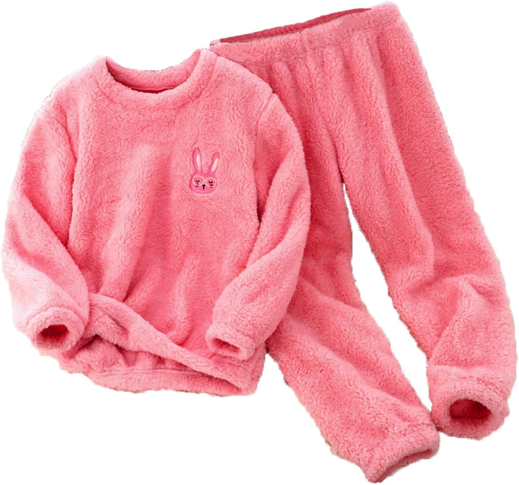 Children's and toddler pajamas, fleece pajama sets for boys and girls, warm winter pajama sets, plush top and pants sets, pajamas.
