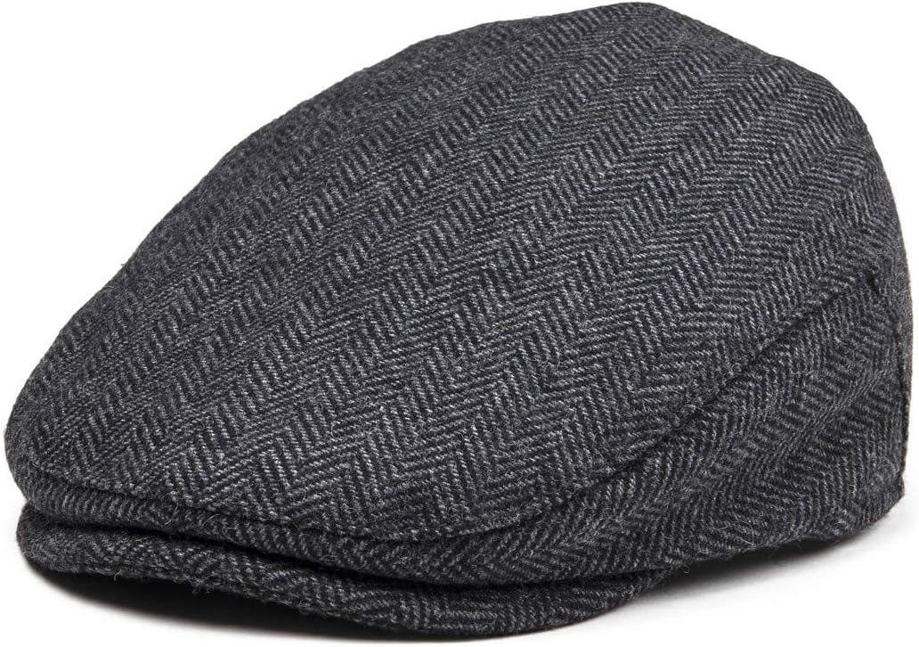 Kids Wool Tweed Newsboy Flat Cap Herringbone Boy Infant Toddler Child Youth Beret Hat