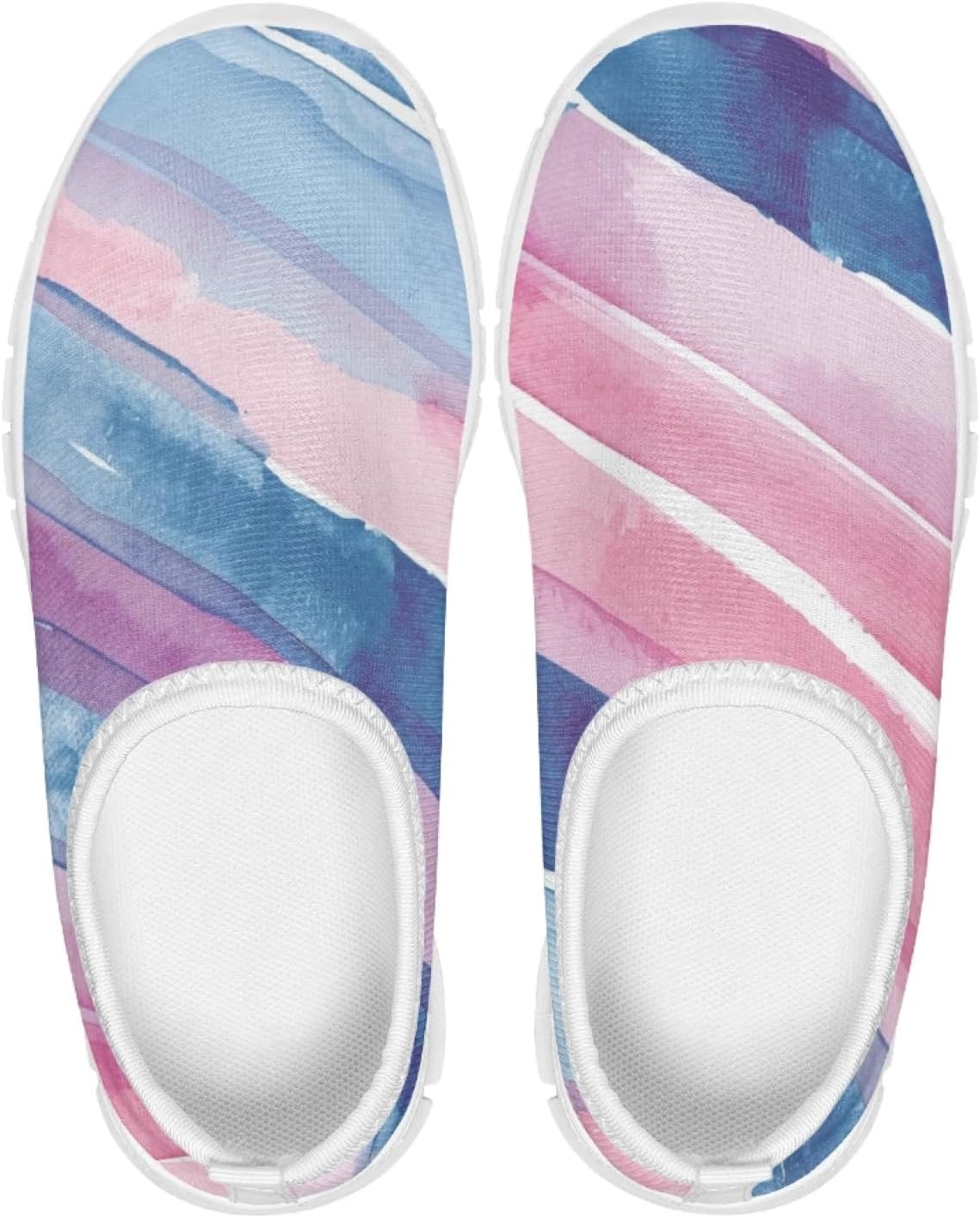 Fashionable Slip On White Shoes Girls Flexible Breathable Safe Walking Barefoot Casual Indoor Daily Sneakers for Kids