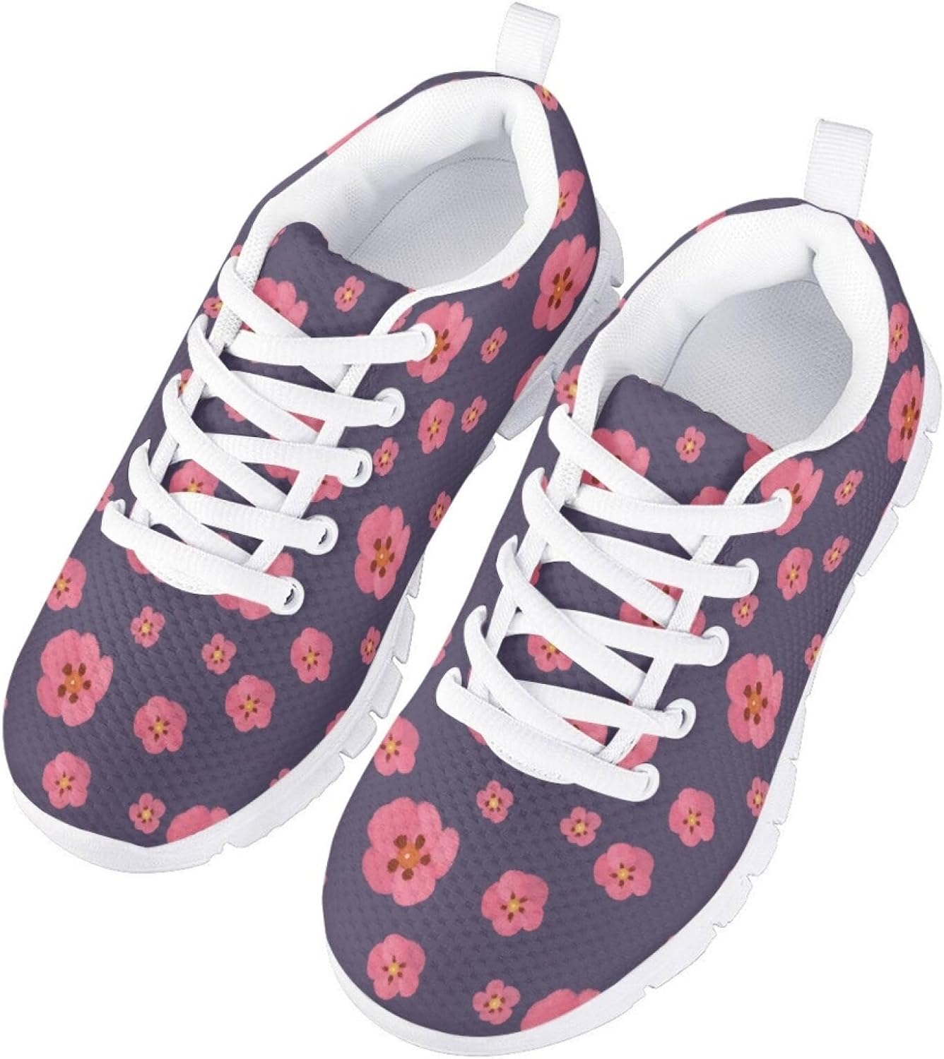 Running Shoes for Girls Safe Walking Lace Up Outdoor Fitness Stitch Sneakers Stitch Sneakers Cute Graphic Footwear